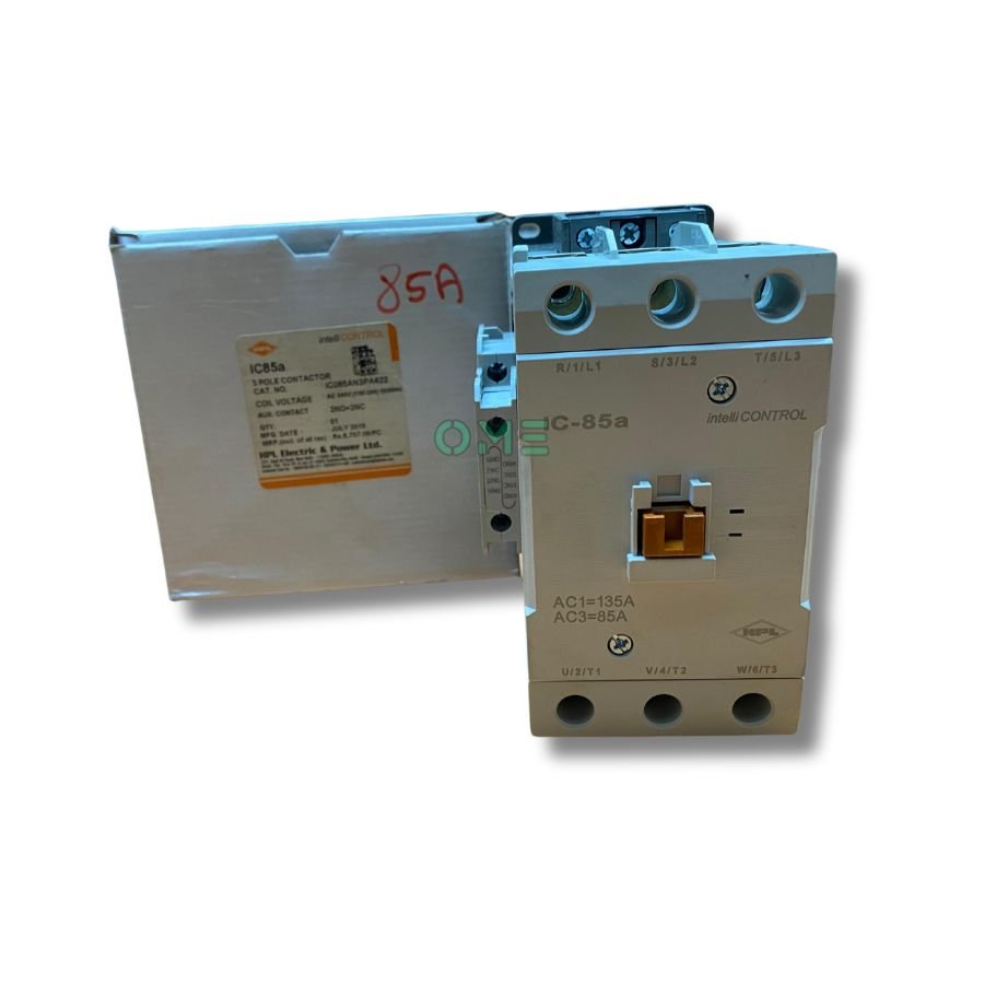 HPL_Brand_85A_3_Pole_220V_Power_Contactor_With_2No+2NC_Side-Add_On_Side_Block