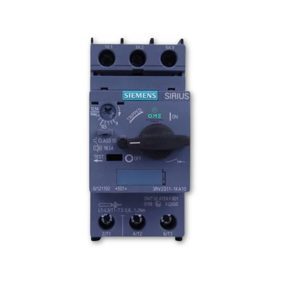 Siemens-3RV-Motor-Protection-Circuit-Breaker-front-view