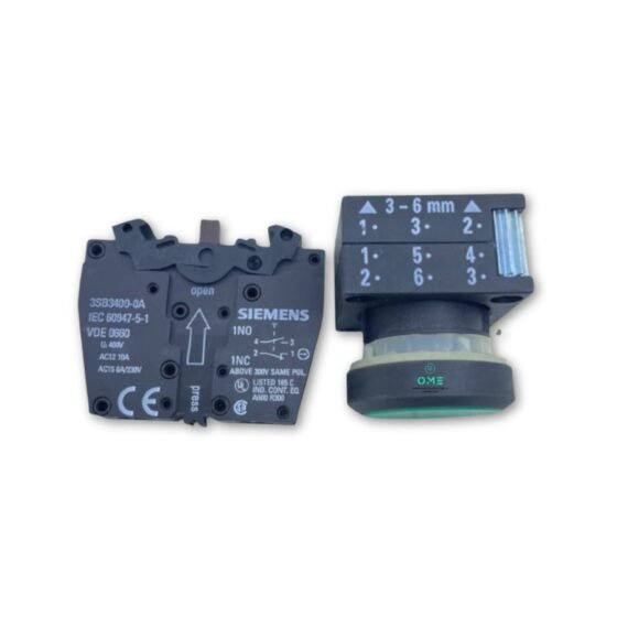 Siemens 3SB Push Buttons-top-and-rear-view