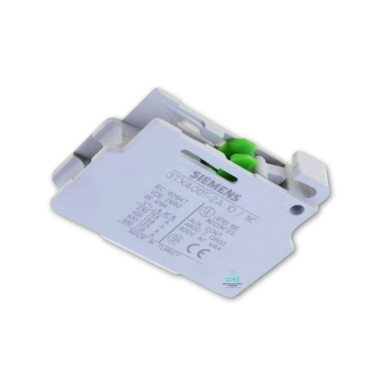 Siemens-3TX-Auxiliary-Contact-Block-for-SIRIUS-Contactors-angled-view