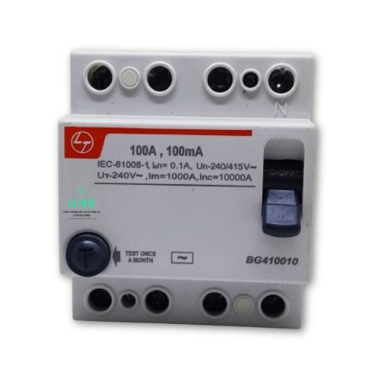L&T-RCCB-Residual-Current-Circuit-Breaker-100A,100mA