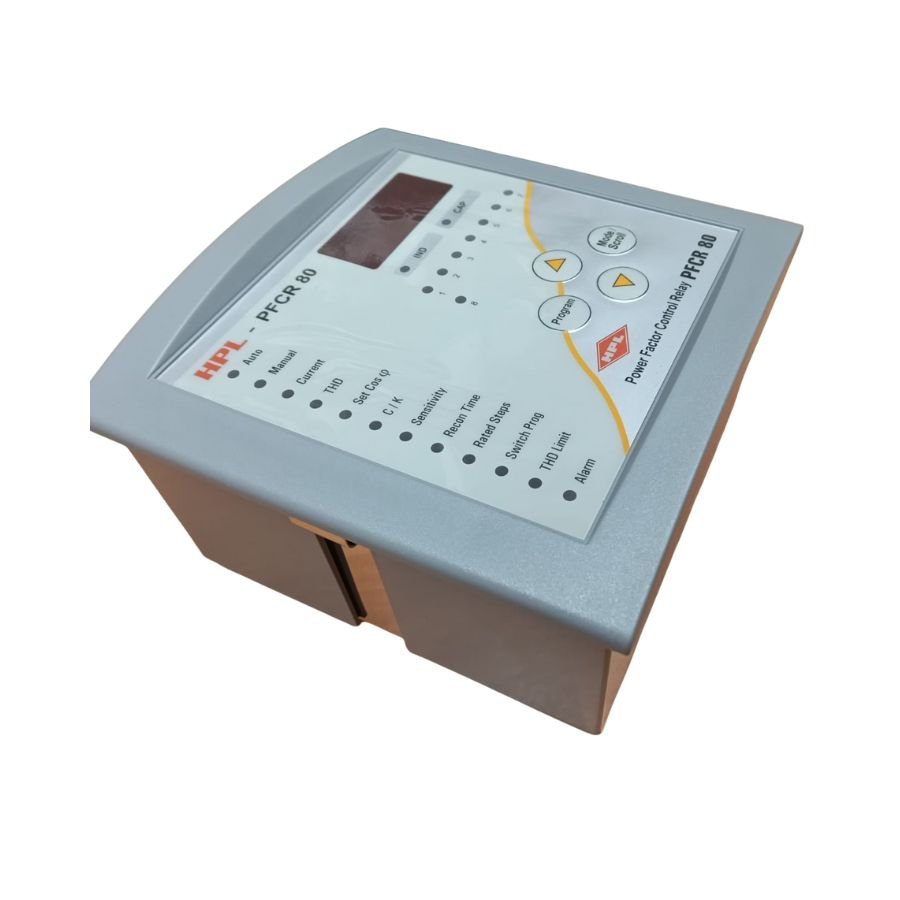 HPL 8-Stage-415VAC-Power-Factor-Controller-Relay-PFCR80-415-50