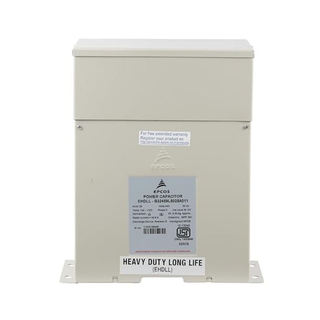 EPCOS Brand 25KVAR EHDLL 3Phase Box Type Heavy Duty Capacitor