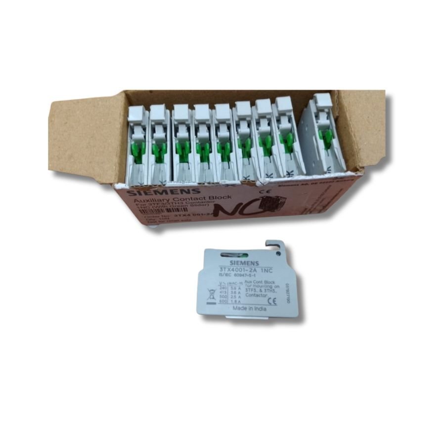 SIEMENS Brand 3TX4001-2A Auxiliary Switch Block - Image 2