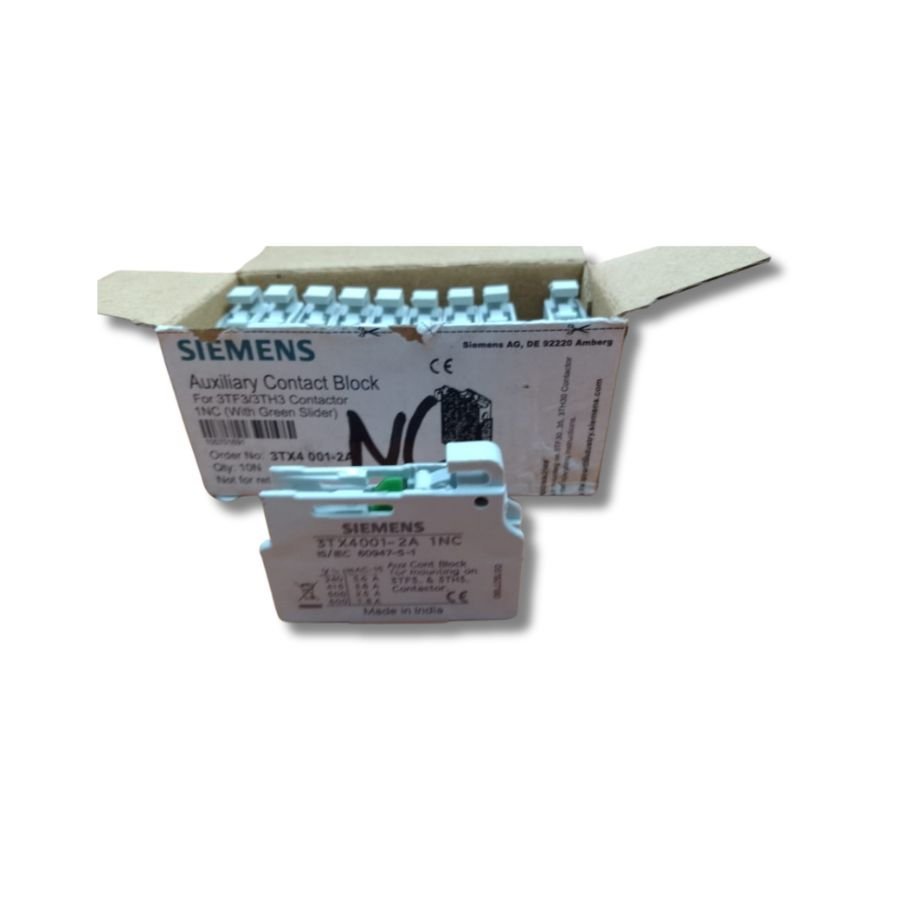 SIEMENS Brand 3TX4001-2A Auxiliary Switch Block - Image 3
