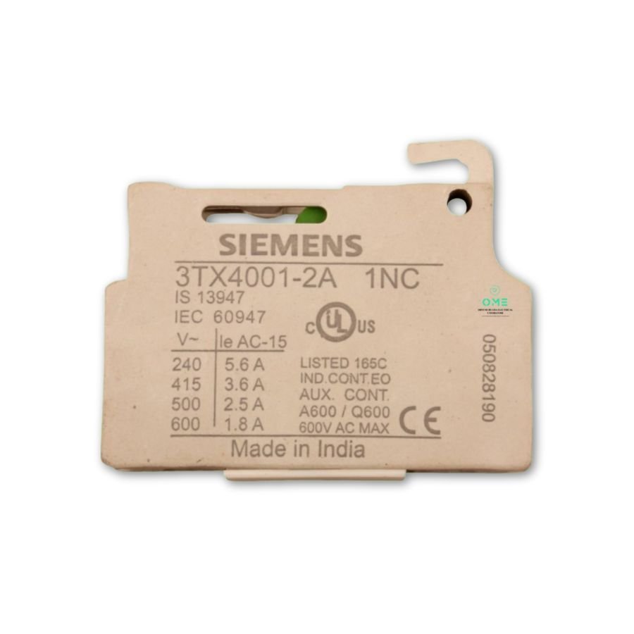 Siemens 3TX Auxiliary Contact Block for SIRIUS Contactors - Image 3