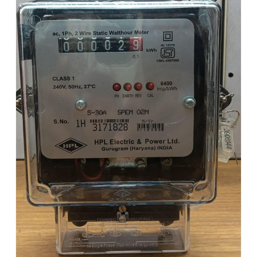 HPL 5-30A Single Phase Counter Energy Meter